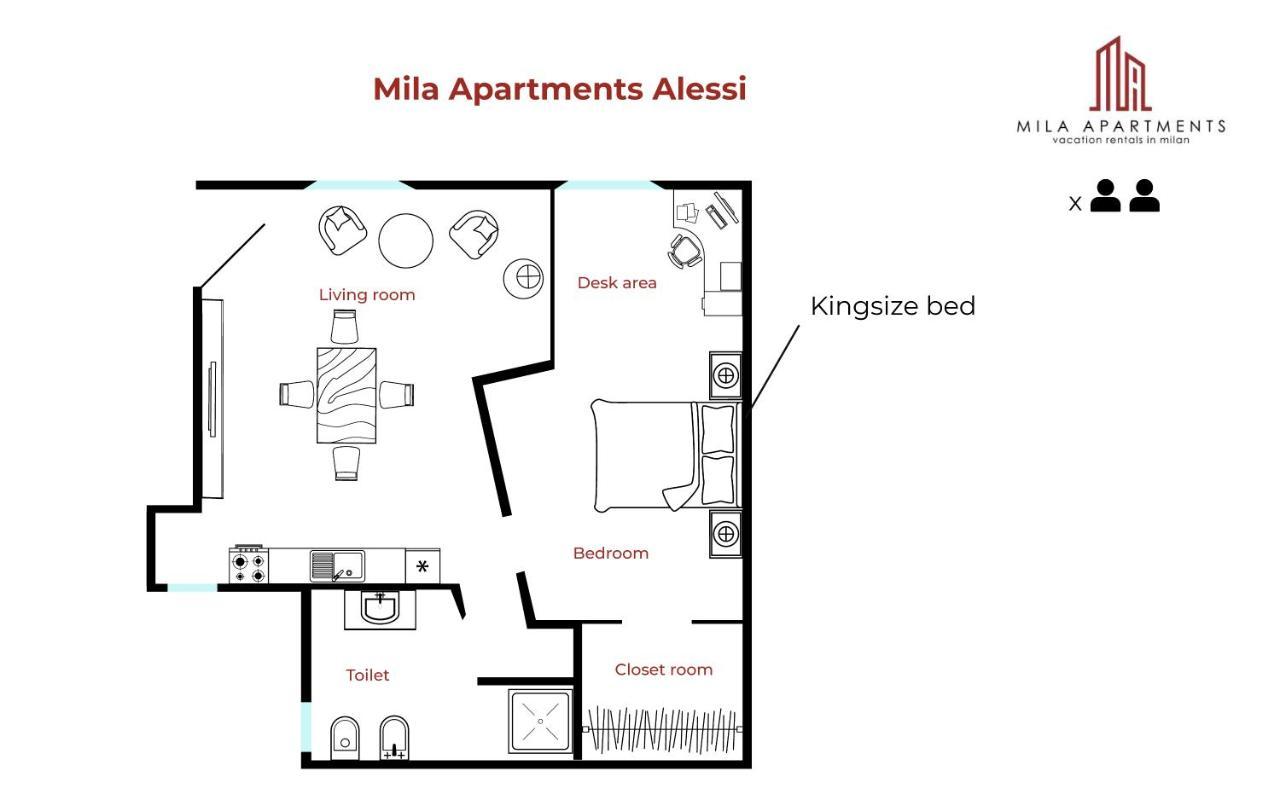 Mila Apartments Alessi Milano Ngoại thất bức ảnh